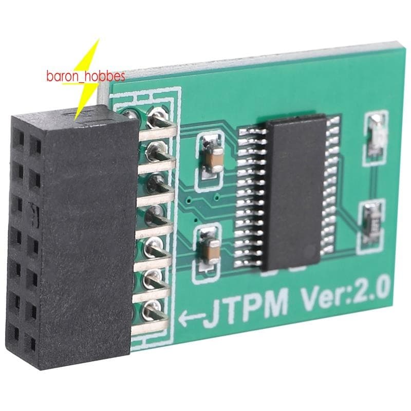 Módulo De Segurança De Criptografia TPM 2.0 Placa Remota LPC-14Pin 14Pin Para TPM2.0 14 Pinos
