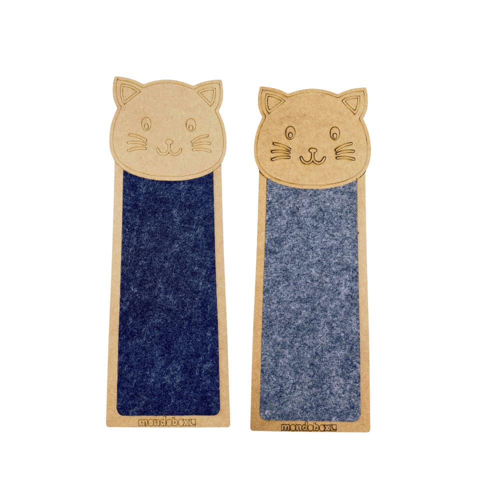 Kit Arranhador De Parede Adesivo Para Gatos Brinquedo Gato Em Carpete e Mdf Diversão Pet - 2Unidades