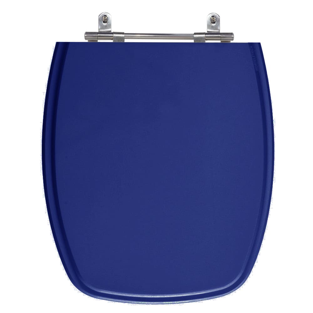 Assento Laqueado Stylus Azul Mineral Tampa para Vaso Celite em MDF