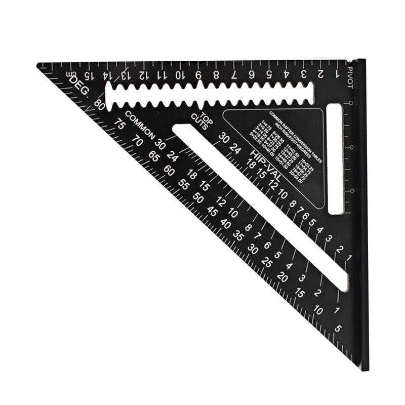 Esquadro Alumínio Triangular 7 pol marcenaria carpintaria