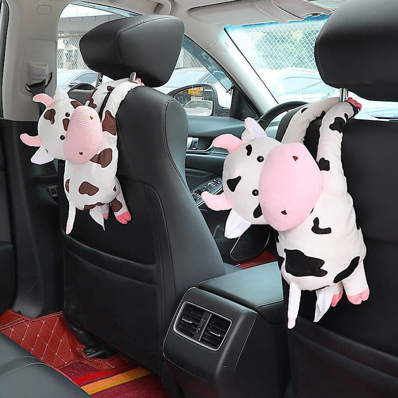 Caixa de papel do carro criativo bonito dos desenhos animados caixa de apoio de braço assento volta saco de papel VX4N