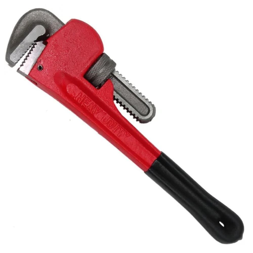 Chave Grifo Tipo Americano Ajustável Mordentes Em Aço 12 Polegadas Encanamentos Tubos Vermelha Ferja