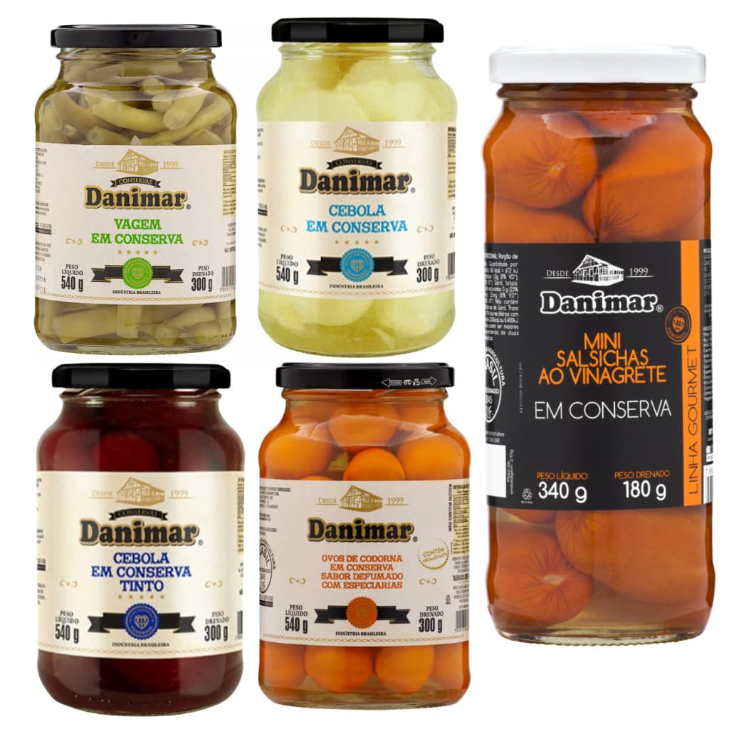 Conservas Danimar Chucrute/Pepino/Cebolinha/Picles/Ovo de Codorna - Receita Alemã
