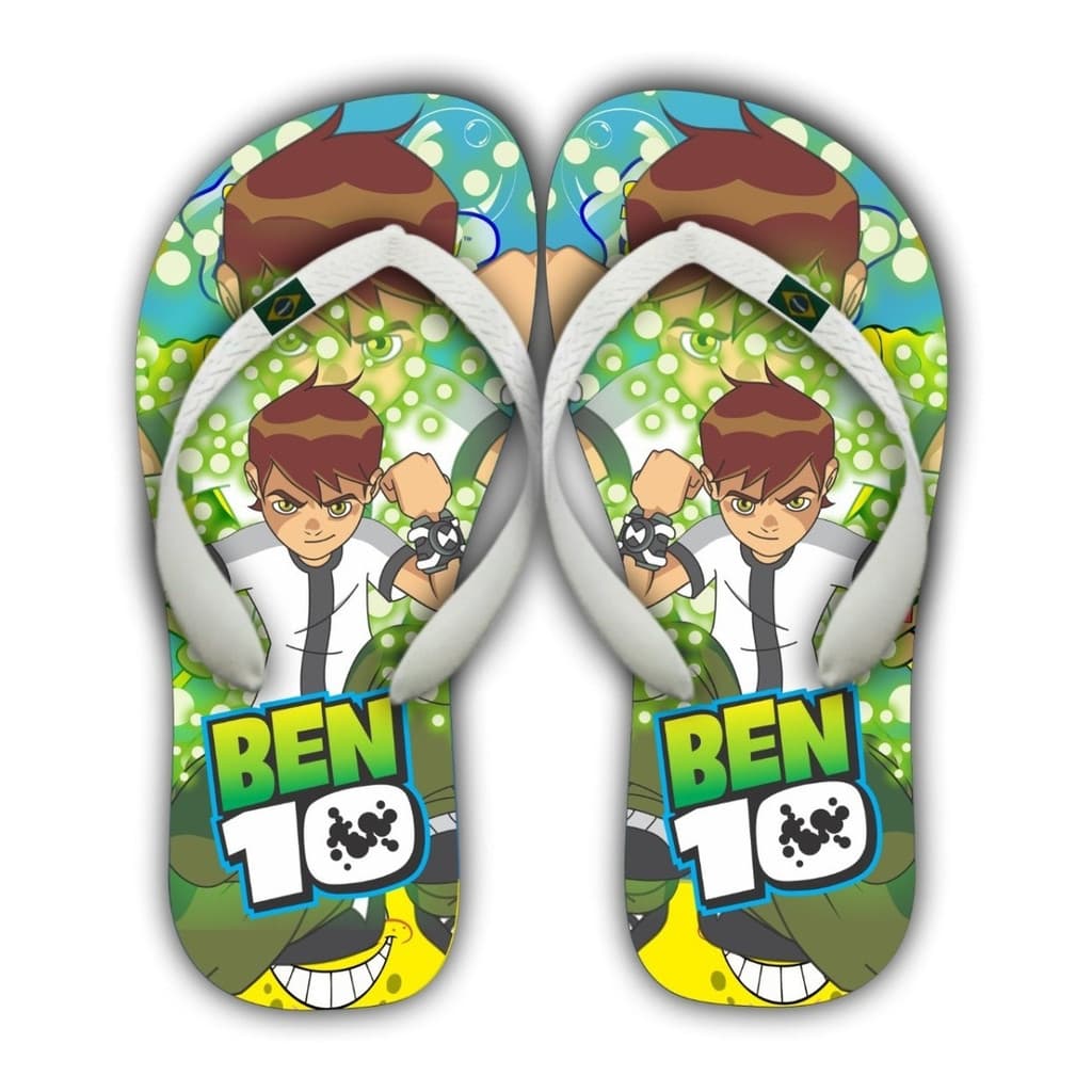 Chinelo Do Bem Dez/bem 10 Adulto E Infantil