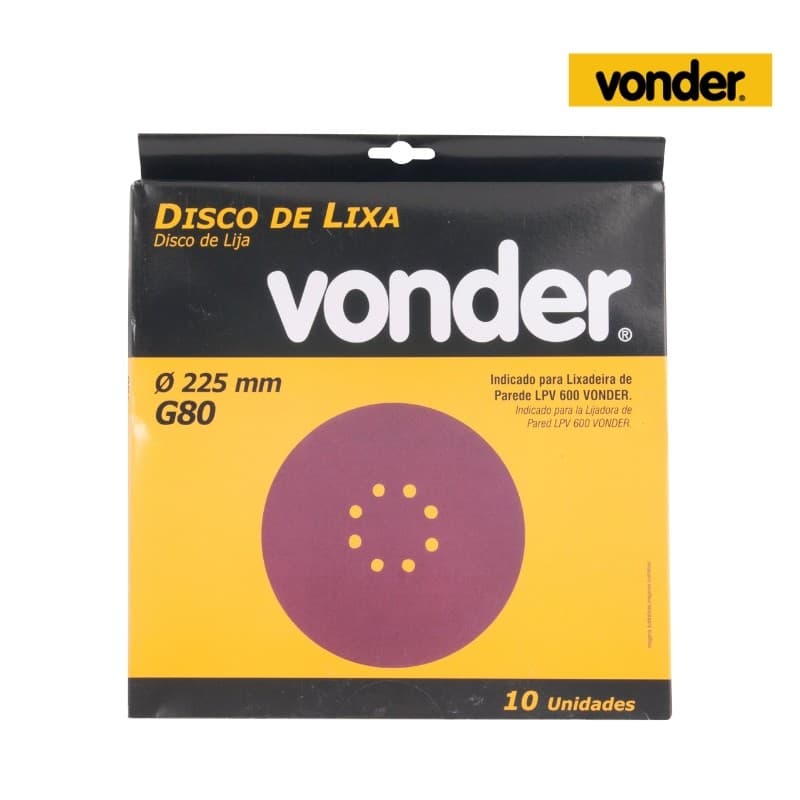 Disco de Lixa 225mm com Costado em Pluma para Lixadeiras