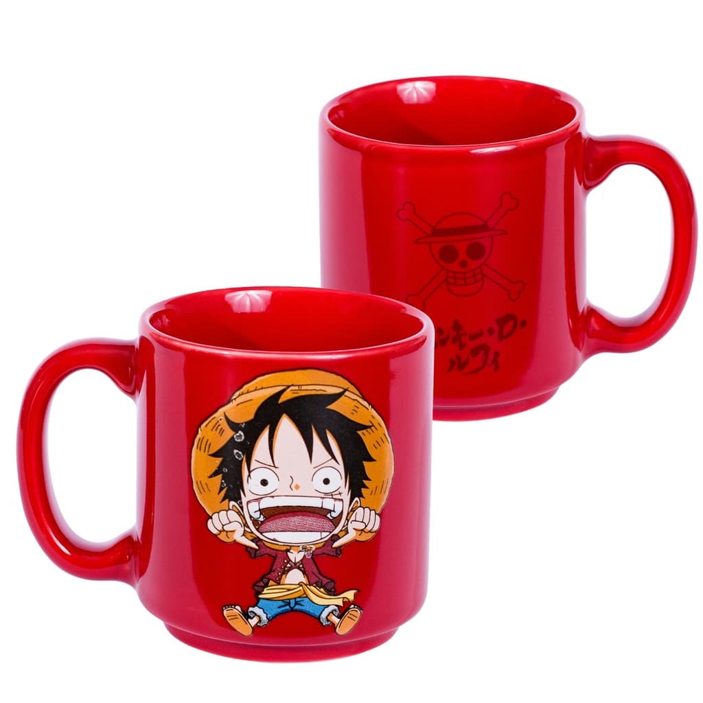 Caneca em Cerãmica Mini Tina Luffy One Piece 100ml - Zona Criativa