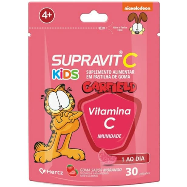 SUPRAVIT C KIDS SABOR INFANTIL SABOR MORANGO 30 UN