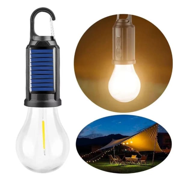 Lâmpada LED Movida A Energia Solar LOMBARD , Lanterna De Iluminação Portátil De 4 Modos , Conveniente À Prova D'água Rec