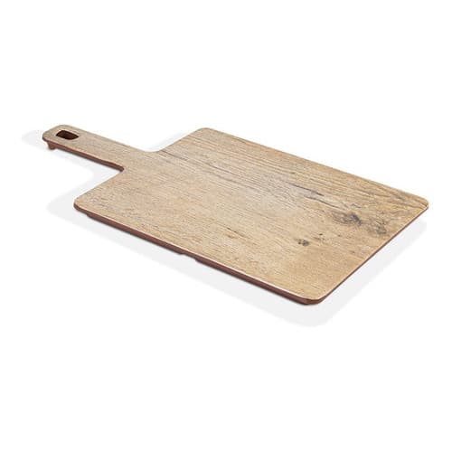 Tabua Wood Para Cortes Carne Queijo Legumes 35x19cm 100% Melamina Profissional Gourmet Mix