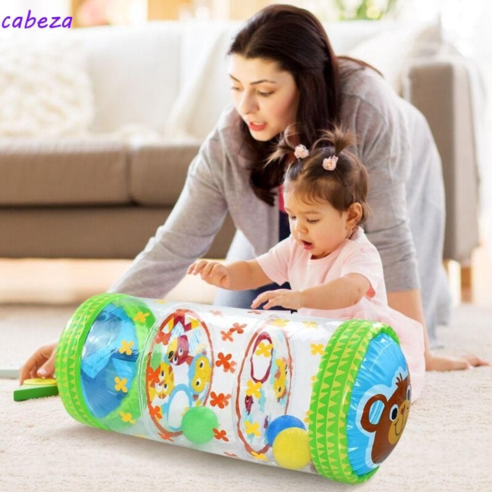 Brinquedo Inflável Do Rolo Rastejamento Bebê De CABEZA , Tambor De Infantil Sino PVC , Com Educação Precoce