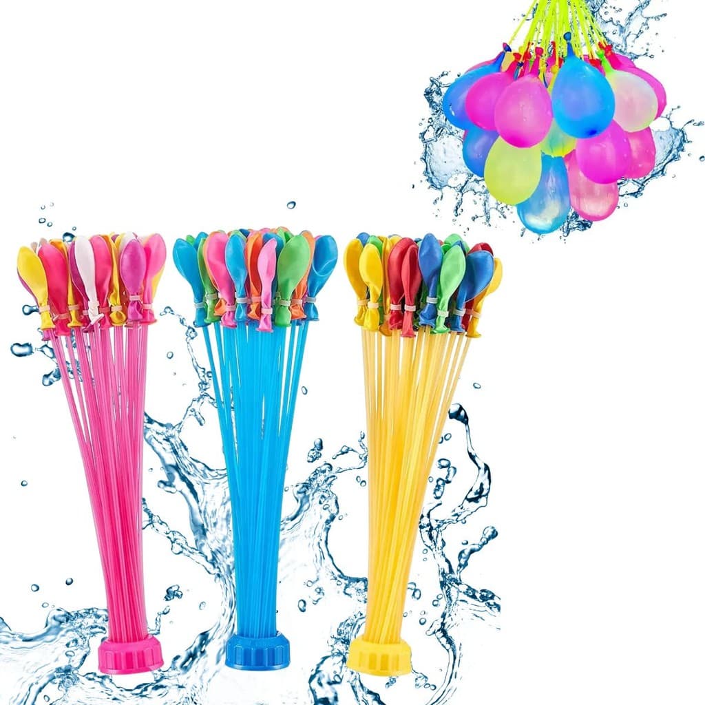 Kit Até 555 Balão De Água Guerra De Bexigas Enche Fácil Verão Festa Gincana Praia Piscina Infantil