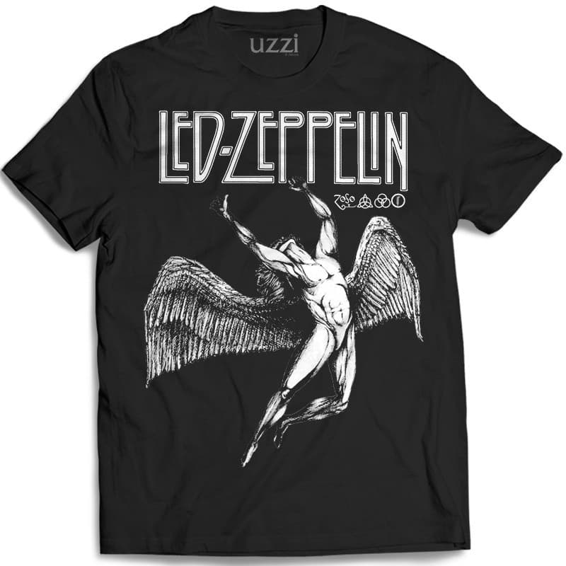 Camiseta Premium Rock algodão Led Zeppelin Envio Imediato Lançamento 2024 Moda