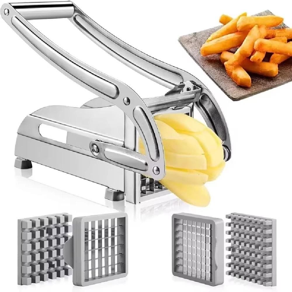 Cortador Profissional de Batata Frita Em Inox Palito Legumes