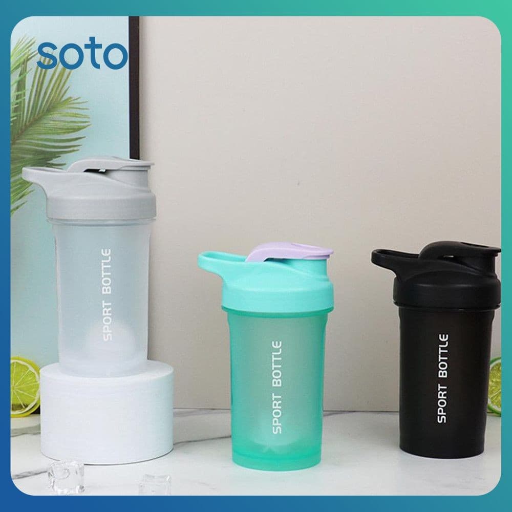 Garrafas Shaker SOTO 300ml, Misturador De Proteína Whey Em Pó, Copos Esportivos Para Água, Fitness, Academia,