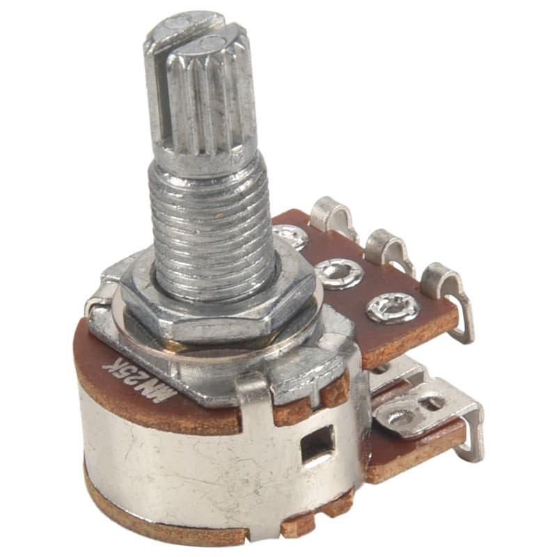 3 Pçs Duplo Equilíbrio Empilhado Serrilhado Haste Guitarra Volume Tom Controle Potenciômetro Interruptor MN25K