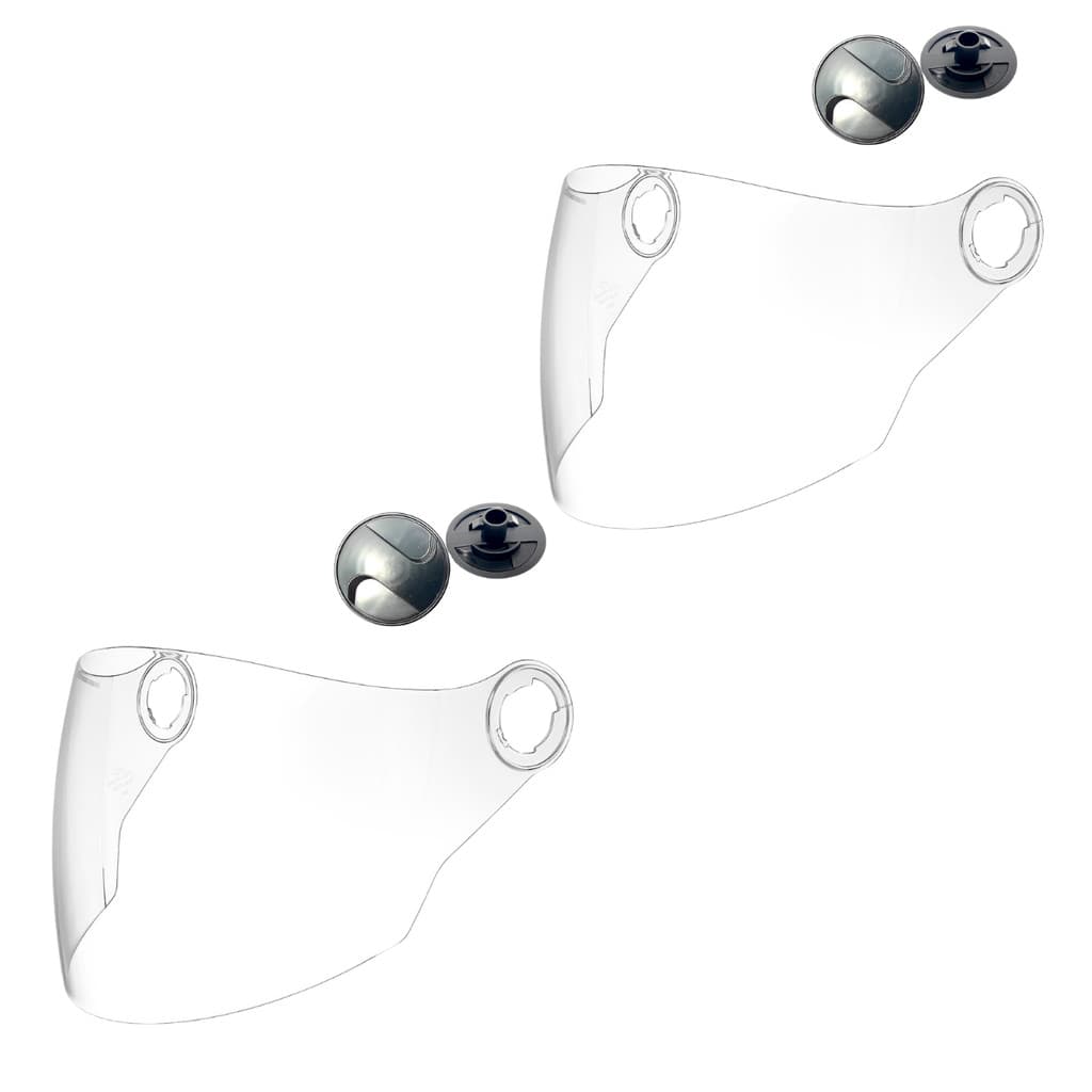 Kit 2 Viseiras Cristal New Liberty 3 + 2 Pares de Reparo
