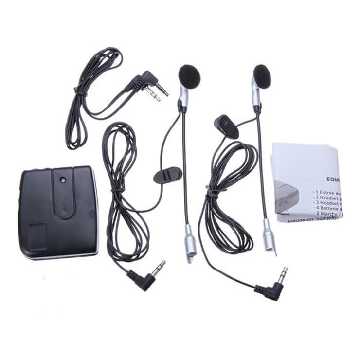 Comunicador Moto Capacete Piloto E Passageiro Microfone Fio microfone p2