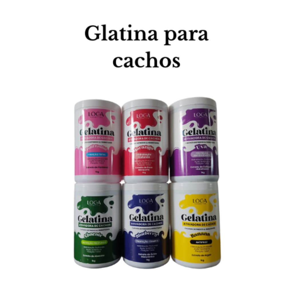 Gelatina Ativadora de Cachos - Loca Comestics - 1kg