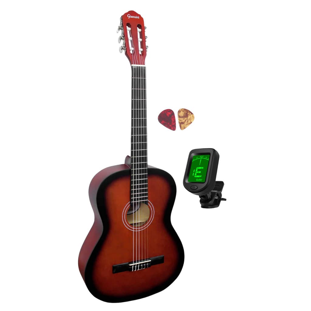 Violão Canhoto Nylon Giannini N-14 SBS + Afinador Digital