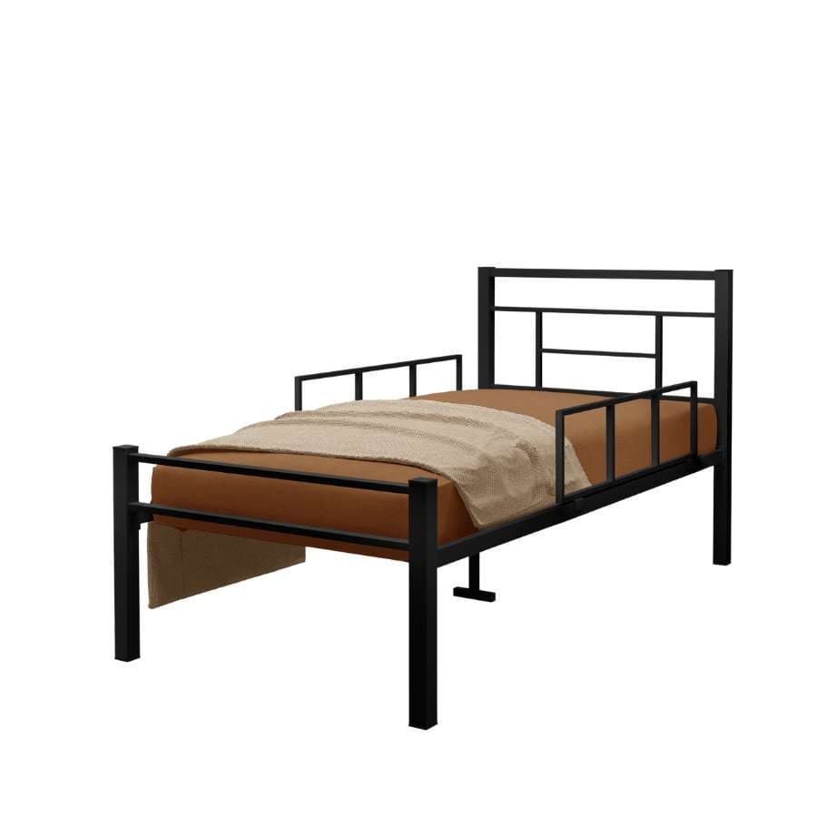 Cama Solteiro 100% Aço Grade Proteção Lateral Removível Reforçada Moderna