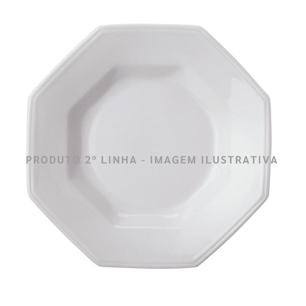 Prato Fundo 24cm Porcelana Schmidt - Mod. Prisma 2° LINHA 077