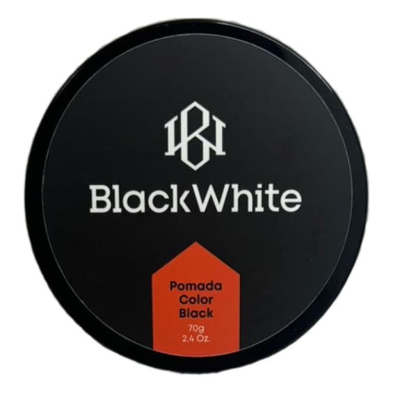 Pomada Modeladora Fixação Forte Esconde Os Fios Branco Black