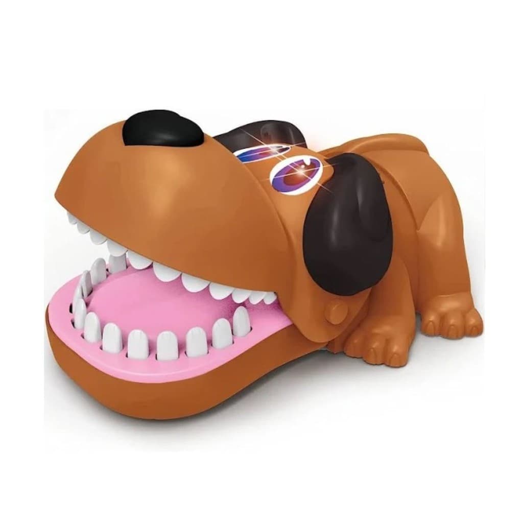 Jogo de Mesa Cachorro Dog Doido Morde Dedo C/ Luzes E Sons Interativo - Zoop