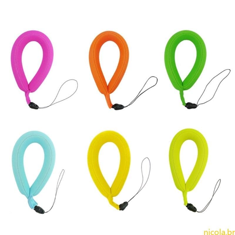 Nic Câmera Subaquática Aperto Mão Alça Da Cordão À Prova Dwaterproof Float Espuma Flutuante Cinta Pulseira