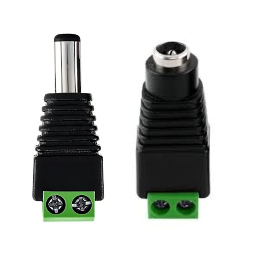 20 Conector Borne P4 10 Macho e 10 Fema Câmera e Fita Led