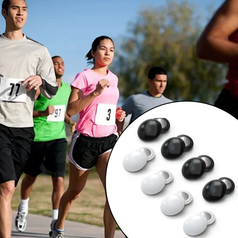Li * 8 10 Clipes Babador Para Maratonas , Fixadores Número Corrida Seguros Corredores , Ímãs Leves E