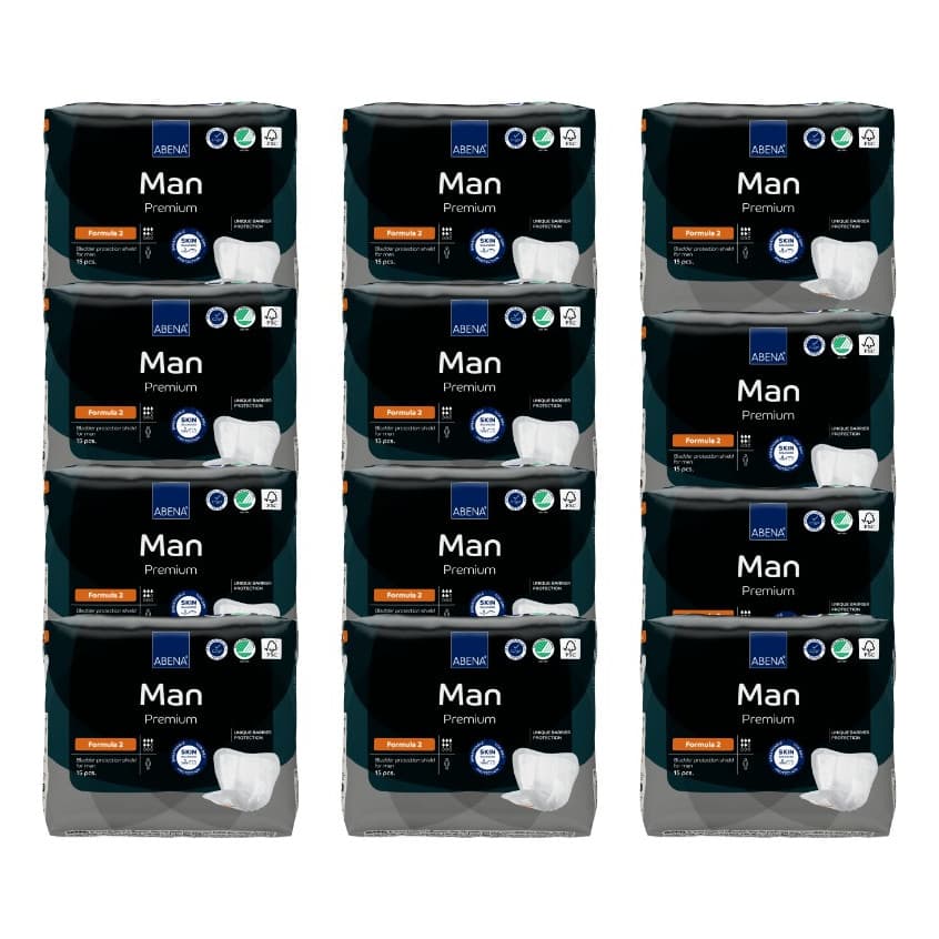 Caixa Abena Absorvente Masculino Abri-man Formula 2 (12 Pct)