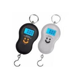 Balança Digital c/ Gancho 50kg - Precisão 1g - Portátil p/ Malas, Pesca e Pacotes - LCD