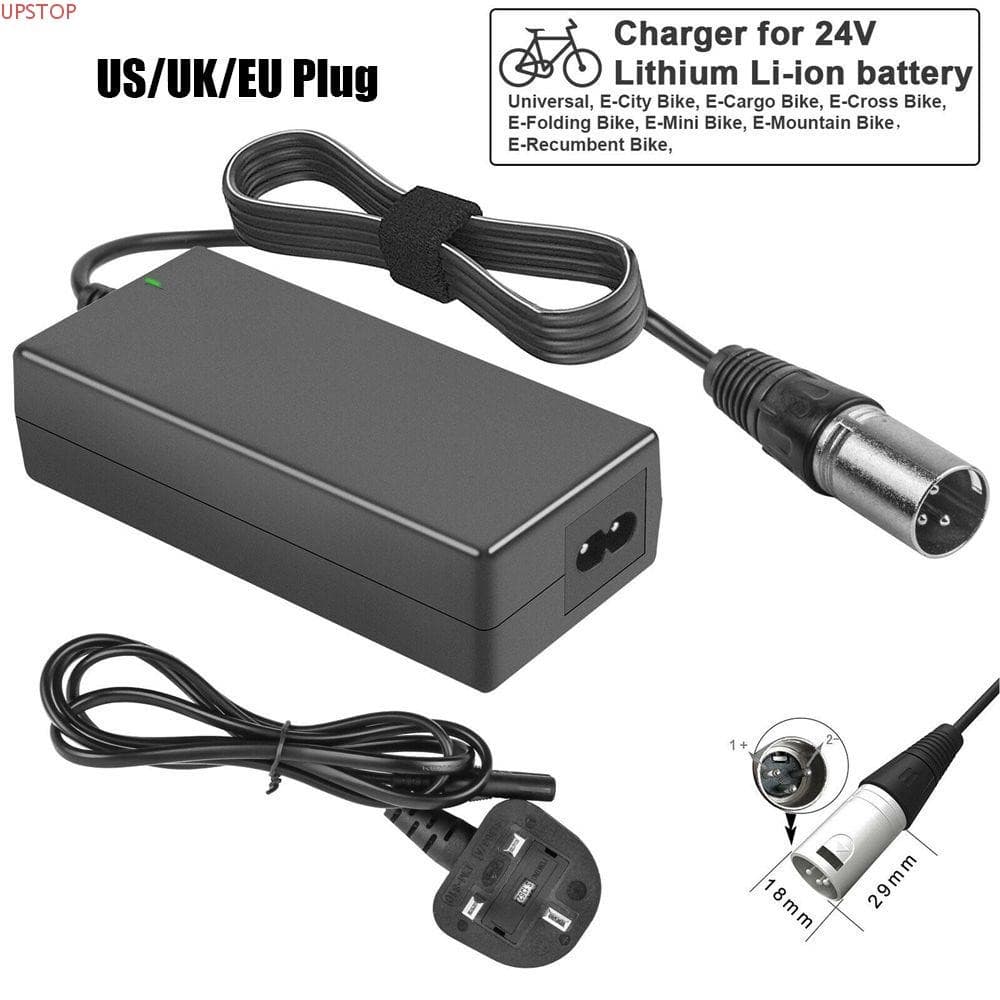 Carregador Durável De Ebike Para Bicicleta Elétrica Cadeira De Rodas UPSTOP 24V 2A