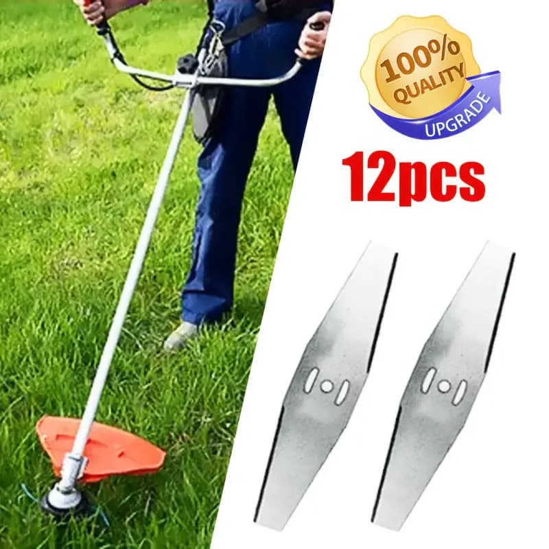12 Peças De Lâminas Para Cortador De Grama Lâminas Aparador De Grama Acessórios Para Capinador