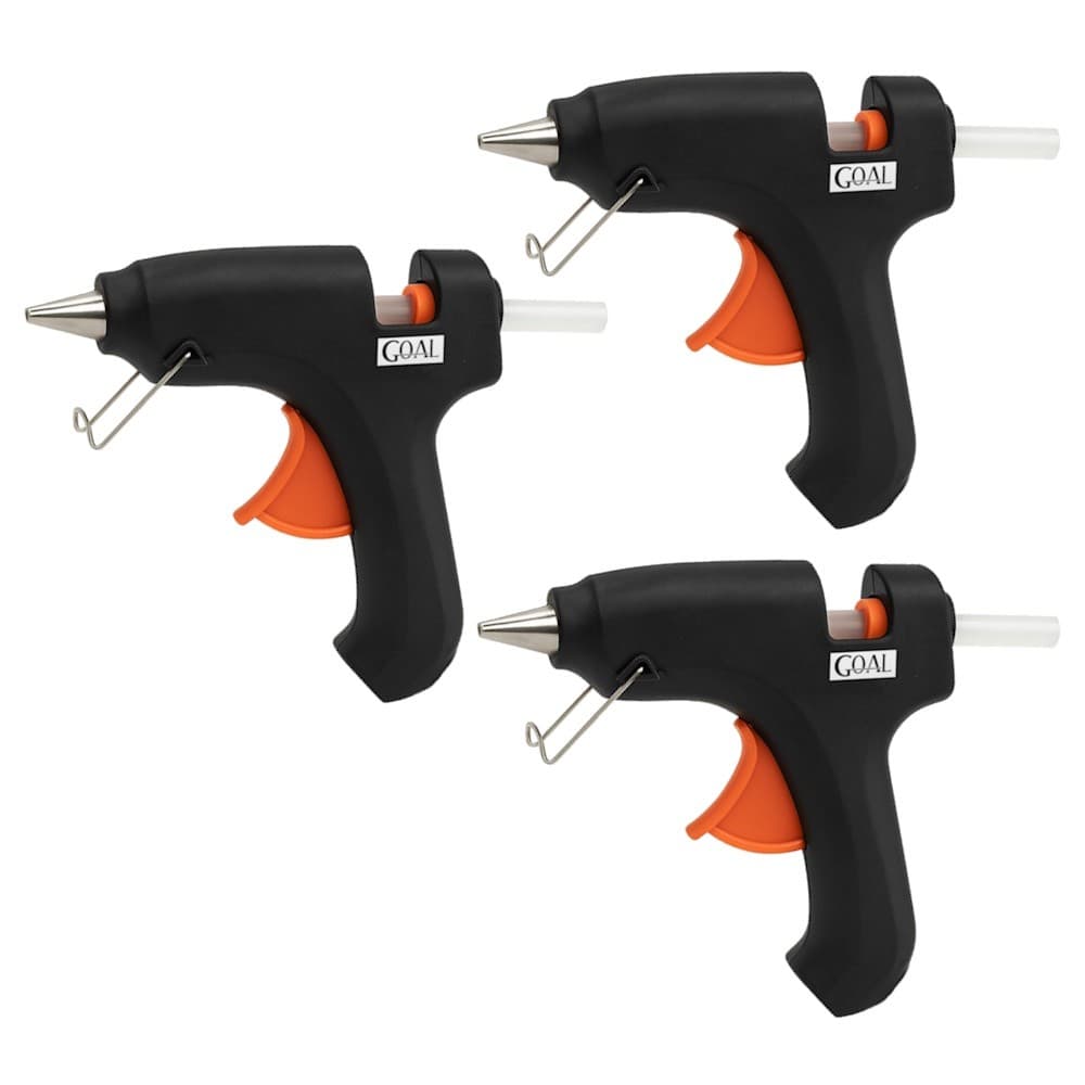 Kit Com 3 Pistolas Aplicadores De Cola Quente 20W Bivolt 110/220V Para Cola Fina 7mm