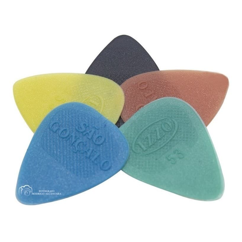 Kit 5 Palhetas 0,53mm - Guitarra - Violão - Ukulele - Cavaco