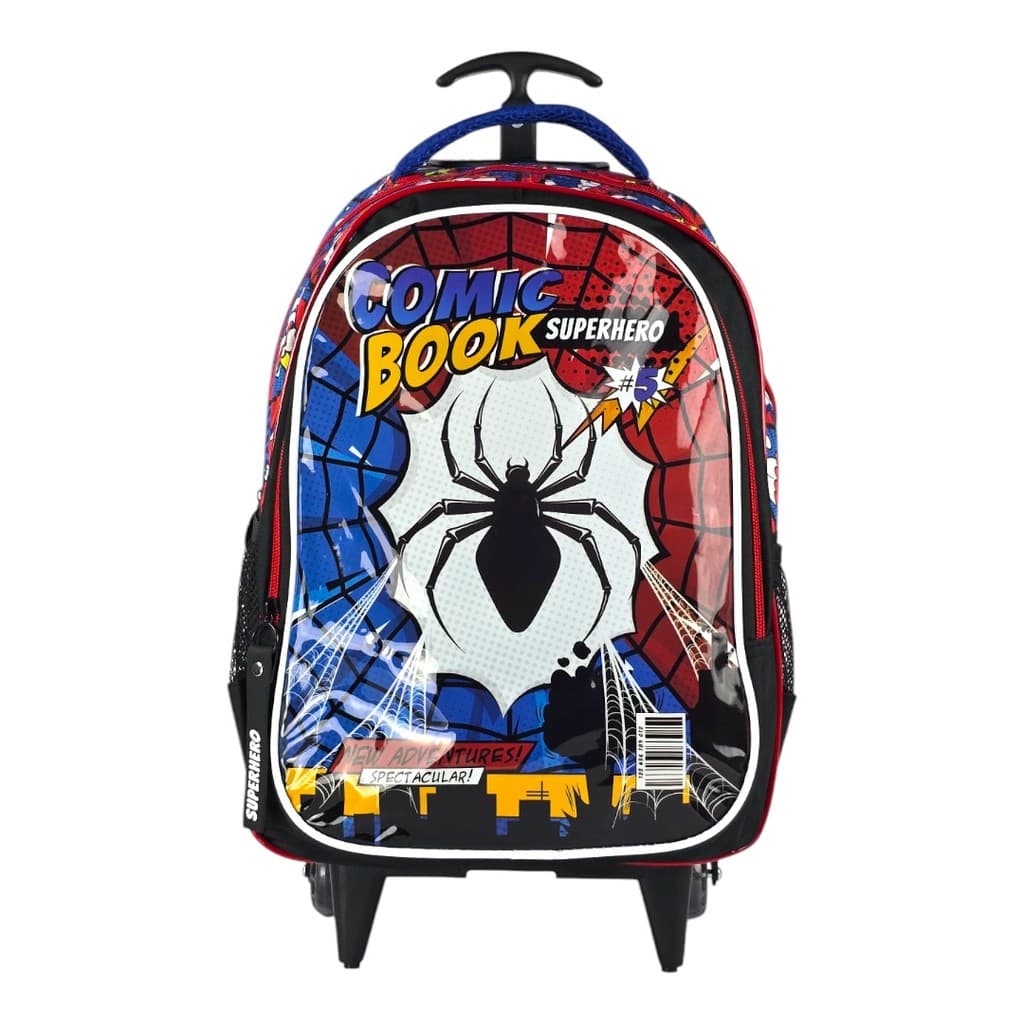 Mochila Infantil Com Rodinhas Homem Aranha
