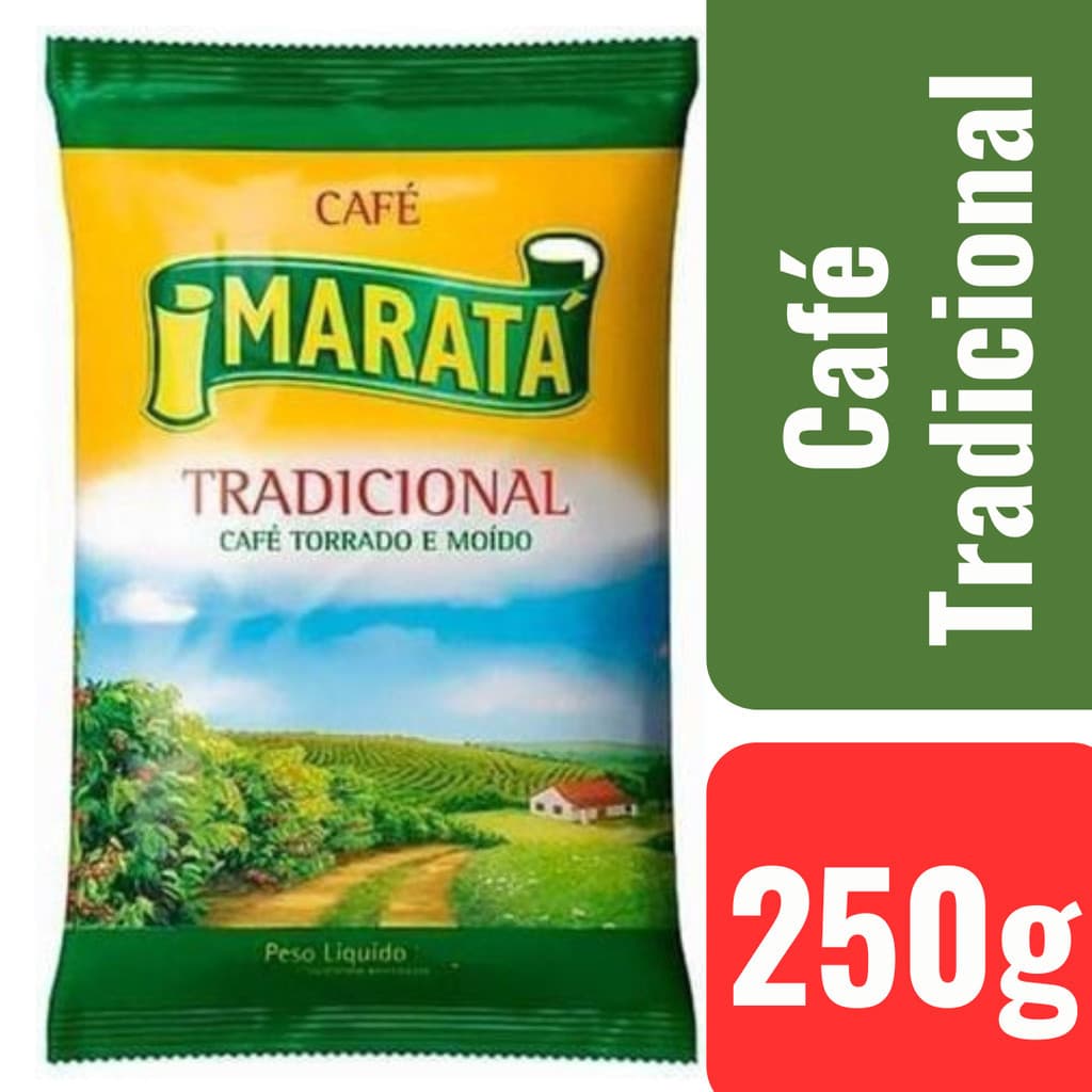 Combo 4 Café Torrado E Moído Tradicional Maratá Pacote 250g