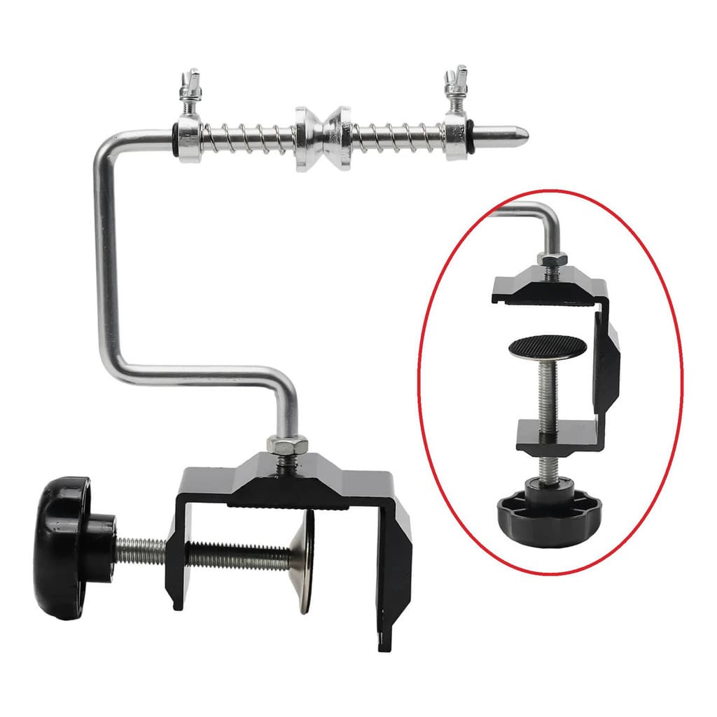 Suporte Enrolador de Linha Pesca com Tensionador Para Molinete Carretilha Bancada Resistente Portátil