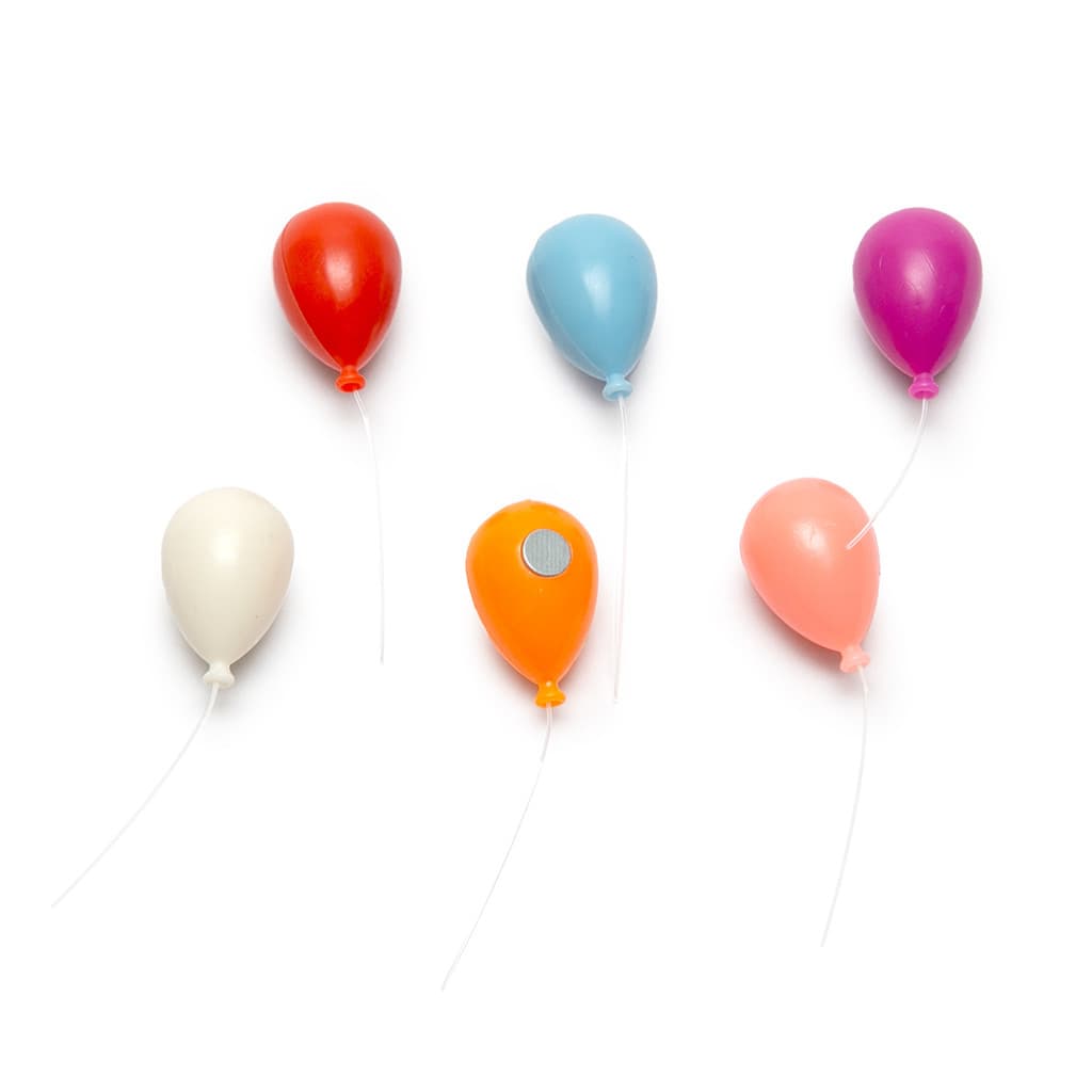 Imã de Geladeira Decorativo Balões 6 Peças