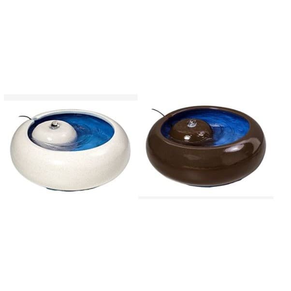 Fonte Bebedouro Em Cerâmica Filtro Bivolt Gatos Cães Rr4pets