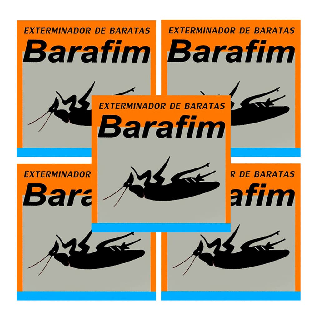Kit 5 Iscas Mata Baratas Barafim Inseticida
