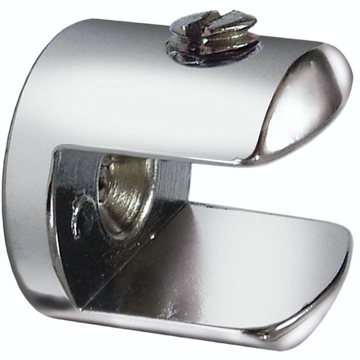 10 Suporte para vidro tipo Fenda para prateleira de vidro 12mm com Parafusos e buchas incluidos.