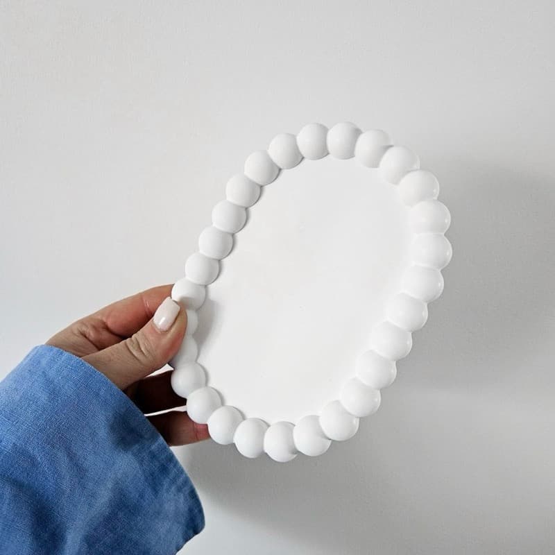 Bandeja Organizadora Decorativa Bubble Oval Minimalista Para Casa e Escritórios no Geral