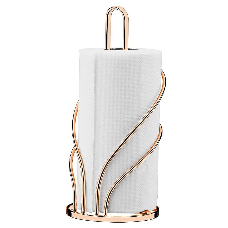 Porta Rolo Papel Toalha Suporte Para Rolo Papel Toalha Rosé Gold - Ref. 1603rg