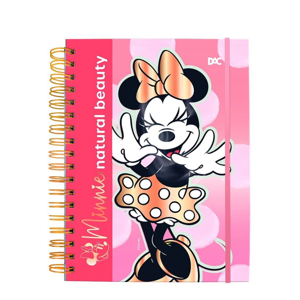 Caderno Escolar Smart Universitário com Folhas Tira-Põe Natural Beauty Minnie Disney - DAC