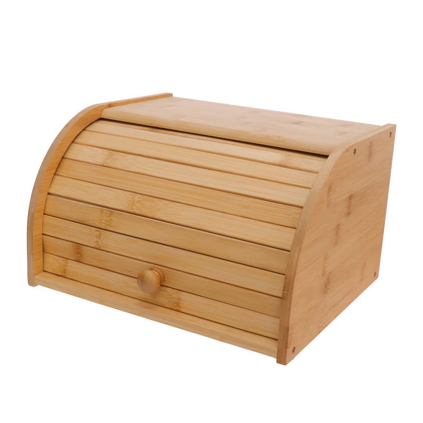 Porta Pão De Bambu Retrátil 30 cm