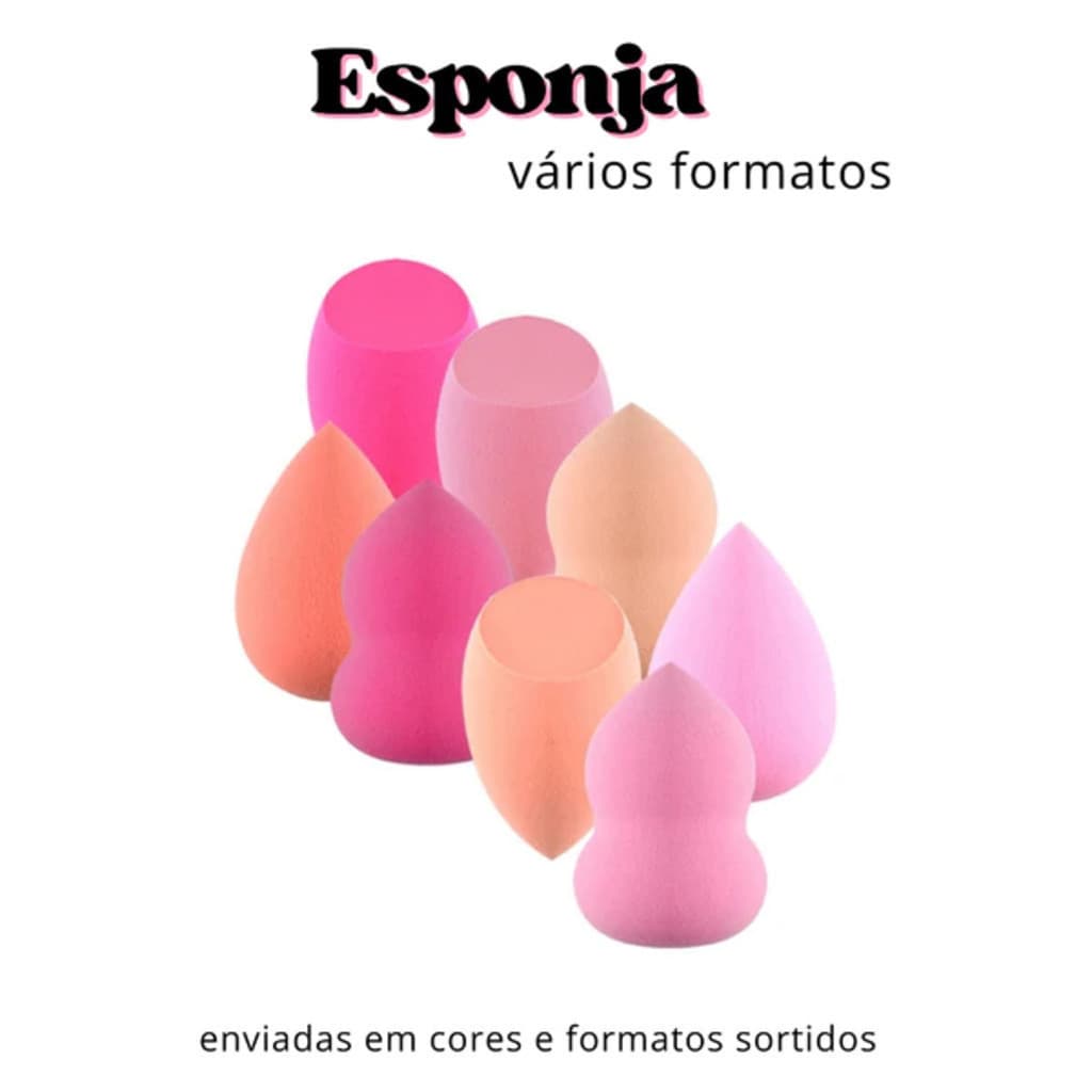 Esponja para Maquiagem Formato Coxinha
