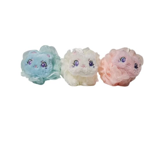 ESPONJA BUCHA DE NYLON DE BANHO GATO