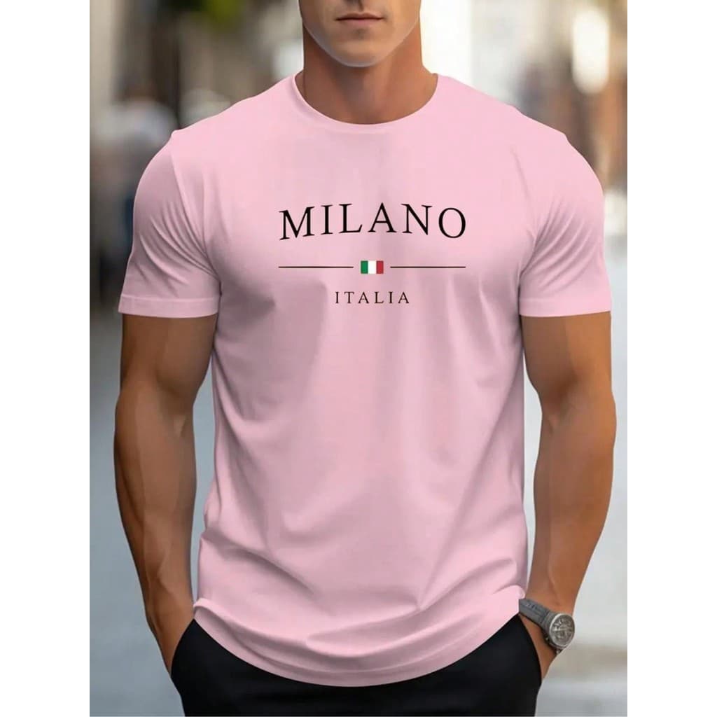 Camiseta Masculina Milano Blusa 100% Algodao Camisa Malha Premium